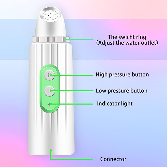 Portable Bidet - LLest Electric Rechargeable Mini Handheld Travel Bidet Sprayer with Travel Bag and USB Cable for Personal Cleaning | Women and Men | Baby & Postpartum Essentials(Green)
