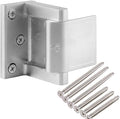 Hotel Security Door Lock with Stainless Steel Screws,Privacy Door Latch for in-Swinging Doors Extra High Home Door Security Lock(Silver-1 Pack)