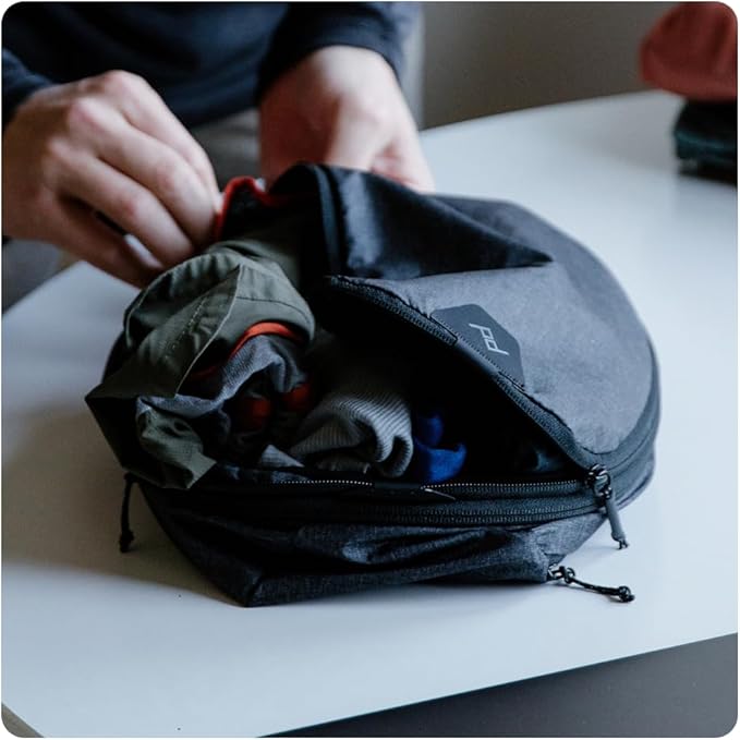 Peak Design Packing Cube, Ibis, Weatherproof Luggage Cube with Dual Compartment Organization, Expansion and Compression, Zipper Opening, Travel Organizer for Men and Women, Size S