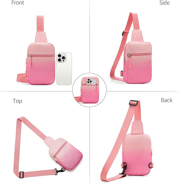 Mothers Day Gifts for Daughter, Birthday Graduation Gifts for 8 9 10 11 12 Year Old Teens Girls Her,Fanny Pack Sling Crossbody Bag Belt Bags Purse, Preppy Teen Girl Gift Trendy Stuff Travel Essentials
