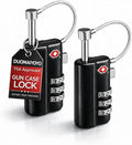 TSA Approved Gun Case Lock, Locks for Gun Cases, Pelican Gun case Lock, Child Safe & Cut Resistant Firearm Lock for Gun Case（2Pack