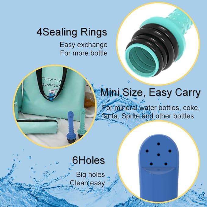 2PCS Backpacking Bidet - Portable Bidet for Toilet - Travel Bidets , Universal Shower Pipe for Traviling, Compatible with Every Bottle. Discreet,Ecological,Mini, Elderly,Sprayer (2pcs-Pocket Bidet)