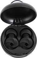 Ear Plugs for Sleeping 23dB Noise Reduction for Concerts, Focus, Travel Soft Reusable Silicone Ear Plugs for Side Sleepers with 4 Ear Tips Case Black