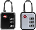 Suitcase Locks TSA Approved, Small Combination Padlock for Locker, Mini Combo Padlock, TSA Locks for Luggage, Gym Locker, Backpack Zipper, Gun Case, Ammo Can, Storage Box, Toolbox Outdoor