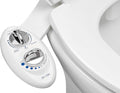 LUXE Bidet NEO 185 - Dual Nozzle, Self-Cleaning, Non-Electric Bidet Attachment for Toilet Seat, Adjustable Water Pressure, Rear & Feminine Wash (White)