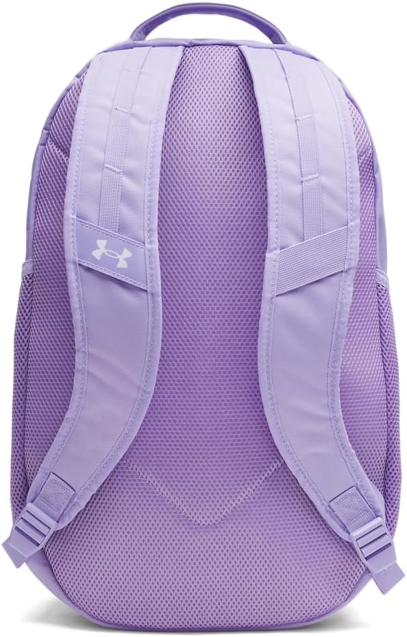Under Armour Unisex Hustle 6.0 Backpack, (538) Transparent/Transparent/Metallic Silver, One Size Fits Most