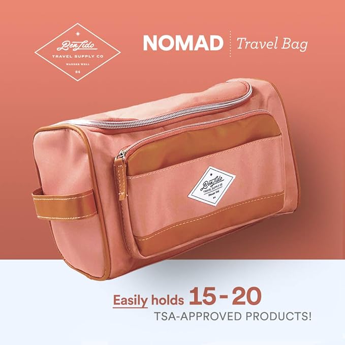 Convenience Kits International Women’s Super Premium 31 pc Travel Kit Featuring: Ensemble of Travel-Size Personal Care Products, Travel Essentials in Large Toiletry Bag (Coral)