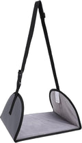 Foot Hammock for Plane Travel, Airplane Foot Rest with Extended Adjustment Strap, Travel Essentials to Relax Your Feet (Grey)