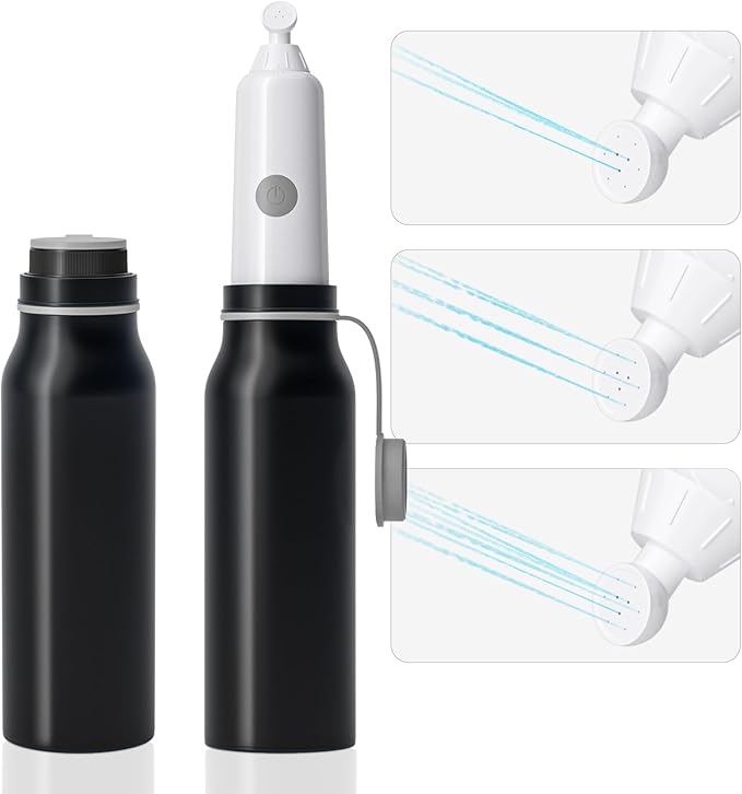 Portable Bidet for Travel with 6 Spray Settings, High Pressure Handheld, Rechargeable Electric Portable Bidet for Women & Men (Black)