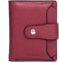 BOSTANTEN Women Leather Wallet RFID Blocking Small Bifold Zipper Pocket Wallet Card Case Purse with ID Window