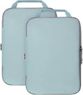 Compression Packing Cubes for Travel Accessories, 2 Set Compression Bags Travel Cubes for Packing Suitcase Luggage Organizer Bags Set, Blue