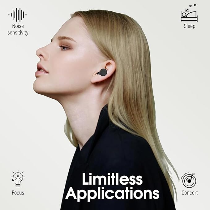 Ear Plugs for Sleeping Noise Cancelling - 35dB Reusable Ear Plugs with 7 Eartips and Carry Case - Flexible Hearing Protection - Replaceable Single/Double Eartips for Sleep, Focus, Travel, Work