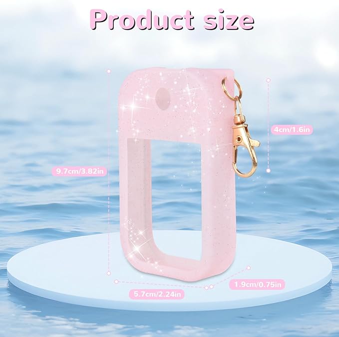 Hand Sanitizer Spray Case Compatible with Touchland Power Mist 1 oz– Silicone Case with Keychain for Touch Land Mist 1 fl oz（30 ml）, Hydrating Hand Sanitizer Accessory for 1 fl oz Spray