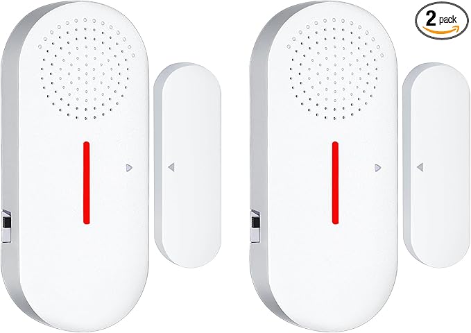Door Window Alarm, 95DB Door Alarms for Kids Safety, Wireless Sensor Door Window Burglar Alarm-Window Pool Alarms for Home (2 Pack)