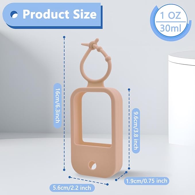 Silicone Case Compatible with Touchland Hand Sanitizer Spray (Fit for 1 FL OZ) Hand Sanitizer Holder Protective Case