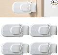 Child Proof Door Lock, Door Lock, Snap-On Door Knob Safety Lock & Door Handle Child Lock, The Childproof Lock Toddlers Can't Reach, and Renters Can Actually Use (4pcs)