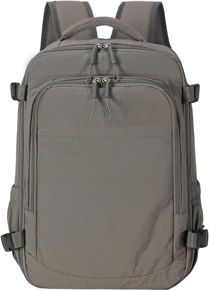 Travel Backpack For Women Menk,Airline Approved Carry on Backpack,Casual Daypack for Business Travel Essentials (Grey)
