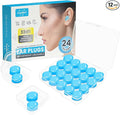 Ear Plugs for Sleeping & Snoring - 12 Pairs Moldable Silicone Gel Earplugs for Noise Cancelling, Swimming, Airplane, 32 dB NRR Reusable Waterproof Ear Plugs for Men Women (Blue)