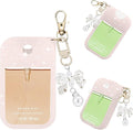Silicone Case Compatible with Touchland Hand Sanitizer Spray Mist 1 oz with Bow Keychain