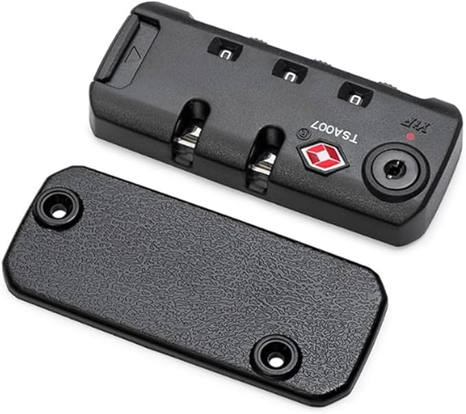 Travel Zipper TSA 007 Approved Luggage Code Lock, Backpack Anti Theft 3 Digit Combination Lock