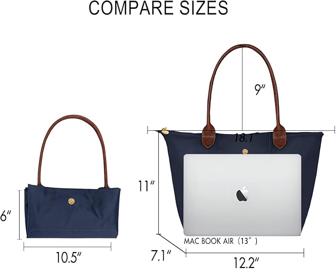 Work Tote Bag For Women: For 13-15" Laptop Foldable - For Office Professionals College Students - Commute Travel