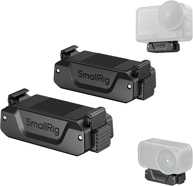 SmallRig Action 6 / Nano Magnetic Quick-Release Adapter Mount for DJI Osmo Action 6 / Osmo Nano, 2 PCS with 1/4"-20 Threaded Hole for Tripod/Selfie Stick