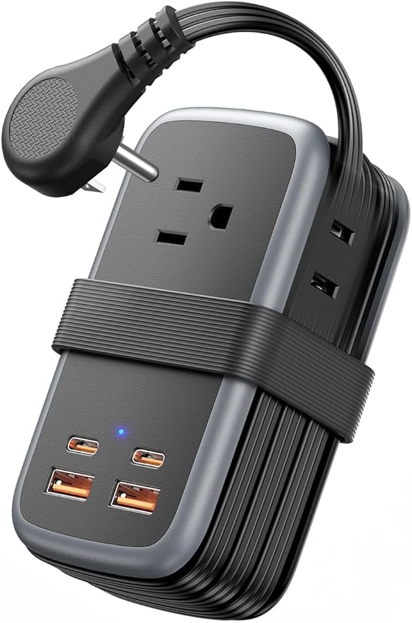 NTONPOWER GAN Ultra 65W USB Fast Charging Station, 7 in 1 Travel Power Strip with 3 Outlets 4 USB (2 C), Extension Cord 4ft, Travel Essentials, Cruise Essentials 2026,Compatible with MacBook, iPhone