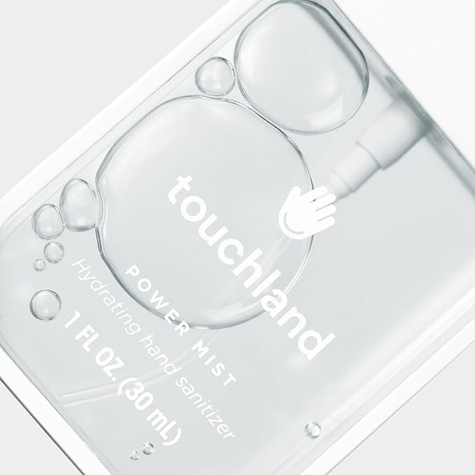 Touchland Hydrating Hand Sanitizer Spray – Beach Coco Trio Set, Dye Free – 3 x 1 FL OZ Travel Size Mists
