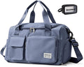 Small Gym Bag for Women, Travel Duffle Bag Carry On Weekender Bag with Shoe Compartment