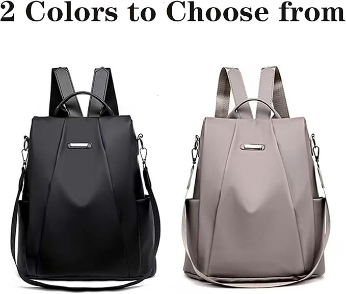 Women Backpacks Anti-Theft Ladies Backpack Purse, Women's Fashion Backpack Shoulder Bag with Replaceable Strap (Casual, Khaki)