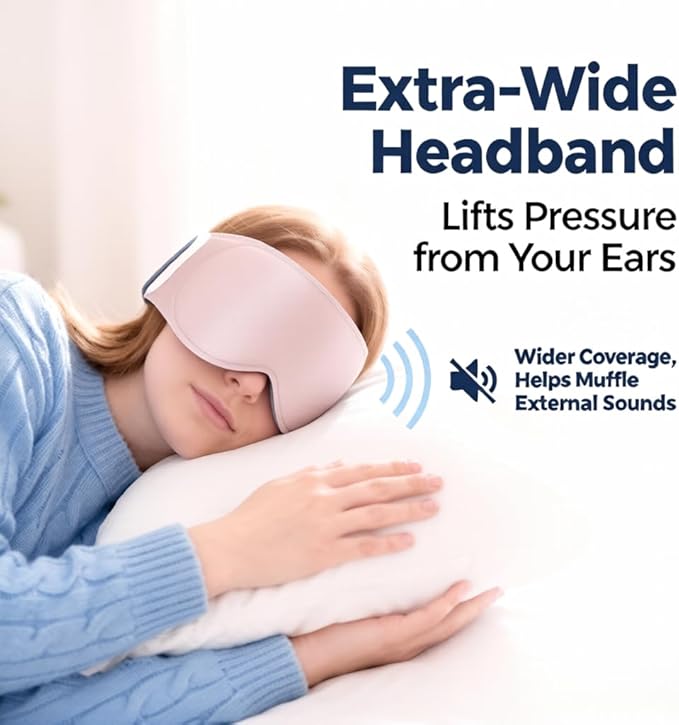 100% Blackot Weighted Sleep Mask: 3D Contoured Eye Mask with Blackout Eye Covers - Soft Memory Foam Padding,Full Coverage Blindfold for Dorm Nap and Travel Essential, Late Study Night Use