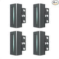 Greatalent 4Pack Home Security Door Reinforcement Lock Childproof, Door Lock for Kid Safety, Door Latch Stopper for Front Door Inside Top of Door, Aluminum Construction Finish