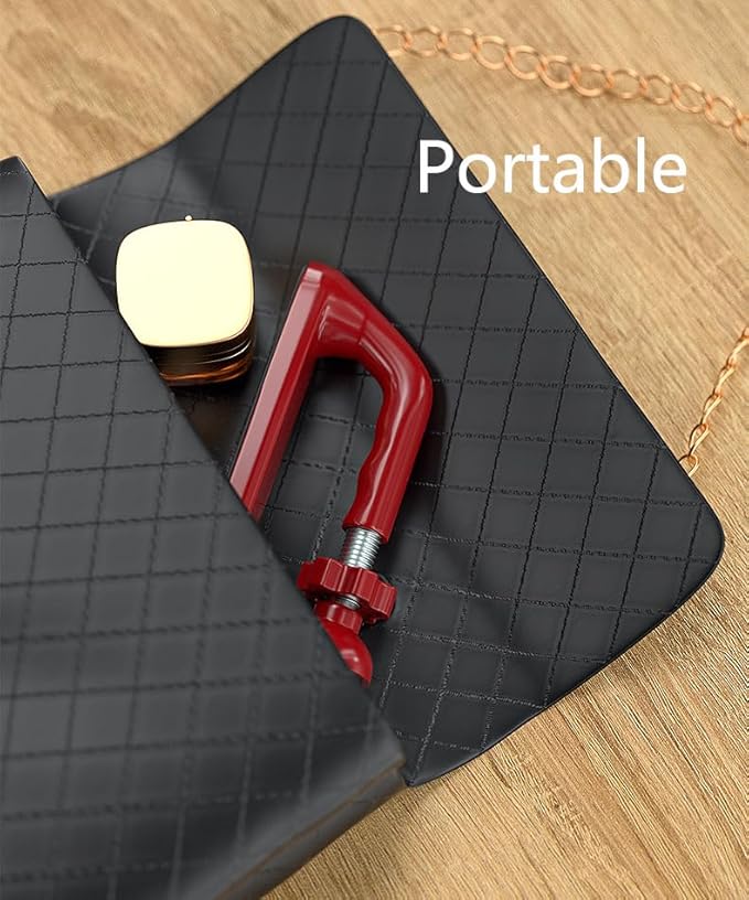Portable Door Lock for Travel,Door Stopper Security for Hotels/Apartments - Reinforced Locking Device for Extra Safety for Women, Solo Travelers & Kids. (red)