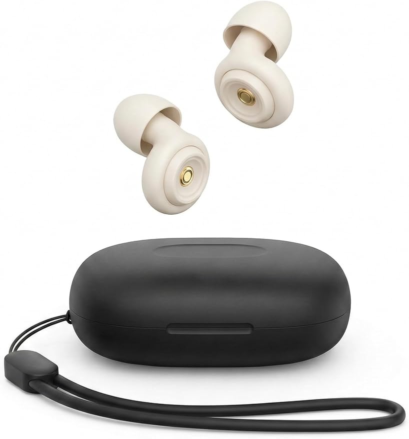 50dB White Noise Cancelling Ear Plugs for Sleeping - Reusable High-Fidelity Earplugs for Snoring, Concerts, Travel, Side Sleepers, Silicone Ear Plugs with 10 Comfort Tips