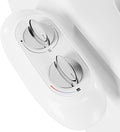 Ultra-Slim 3-in-1 Bidet Attachment for Toilet, Adjustable Warm/Cold Water & Pressure, Self-Cleaning Dual Nozzles for Posterior & Feminine Wash, Easy Install (White）