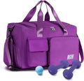 FIORETTO Women's Gym Duffle Bag with Shoes Compartment, 30L Capacity, Ideal for Travel, Gym, Sports, Duffel, Weekender