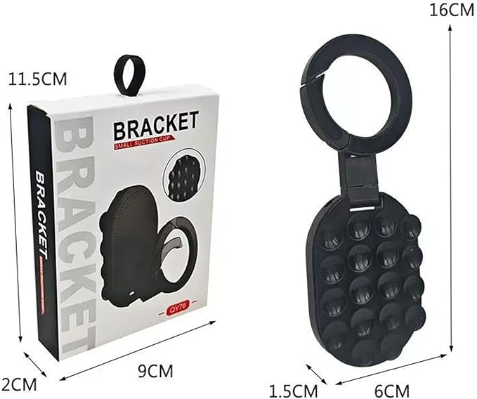Double-Sided Suction & Magnetic Phone Holder, 3-in-1 Suction Magnetic Phone Holder, 360° Rotatable Phone Tripod Mount Magnetic Gym Phone Holder for Car, Mirror, Gym, Kitchen