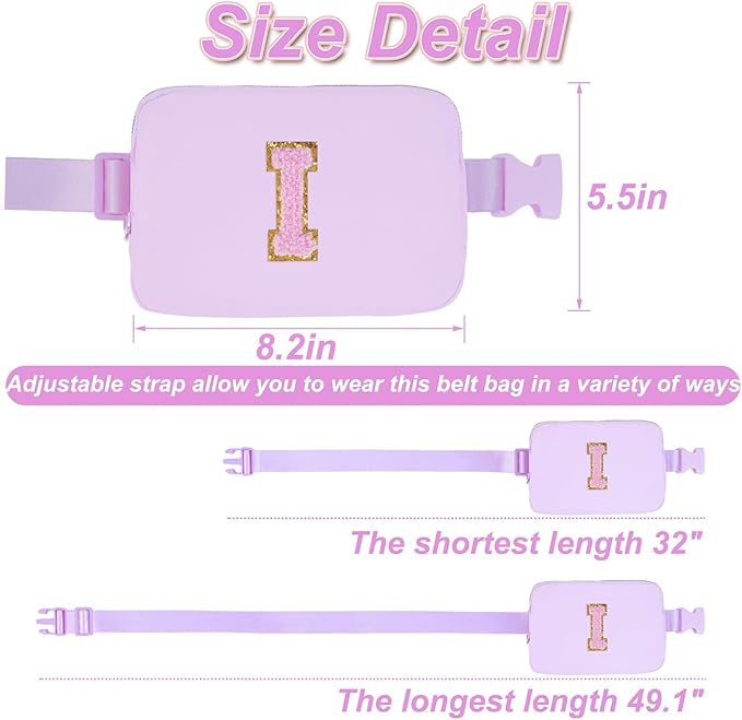 Uygafly Birthday Gifts for 4 5 6 7 8 9 10 11 12 13 Year Old Girls,Graduation Gifts for Teens Kids Daughter Sister Her,Fanny Pack Crossbody Bag Belt Bag Cute Trendy Stuff | Lavender,I