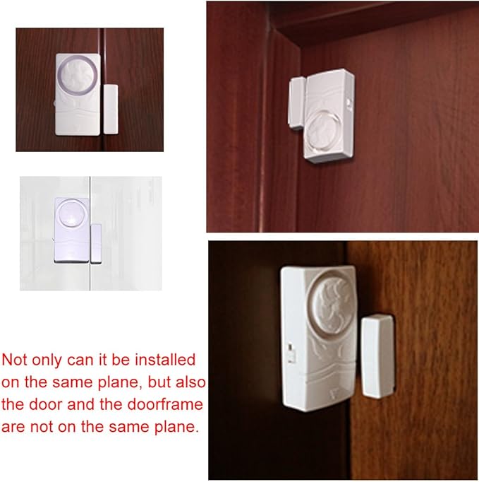 Wireless Home Security burglar alarm, Magnetic Sensor Door Window Alarm, Super Loud 110dB, Pool Door Alarm for Kids Pack of 4