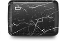 ÖGON -DESIGNS- Aluminum card holder with metal lock, RFID protection against fraud and demagnetization, compact wallet, Smart Case OSLO model