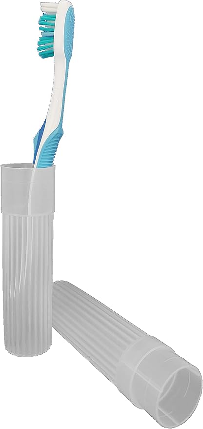 American Comb Toothbrush Holder - White, Made in USA, with Ventilation Holes, for Toothbrush Covers, Toothbrush Holder, Toothbrush Soft, Durable Design, Hygienic Bathroom Accessory