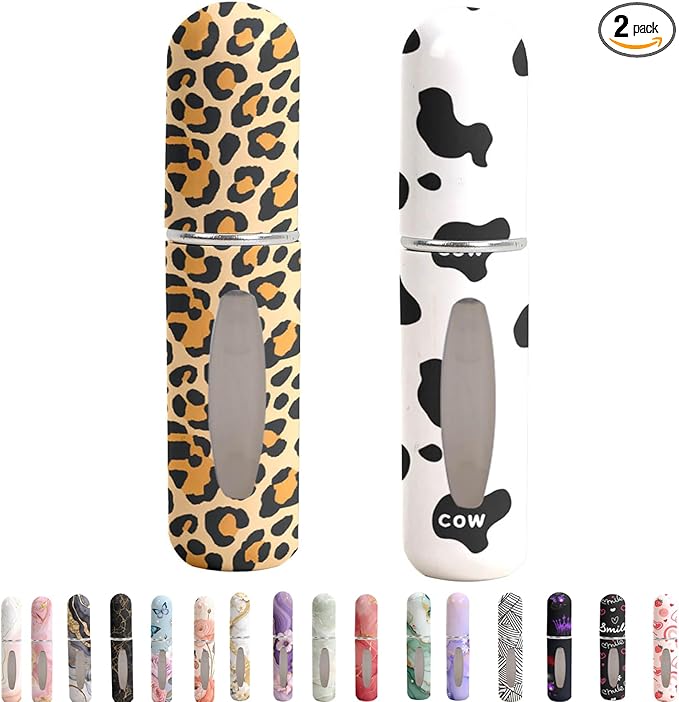 5ml Perfume Atomiser Refillable Bottles Portable Mini Spray Travel Bottle Easy to Refill Empty Atomizer Bottle for Purse Handbag Pocket Luggage,Bright Color (grivelle)