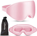 FlyHugz® 3D Travel & Home Sleep Mask|Ultra-Soft, 100% Light-Blocking Eye Mask for Deeper Sleep,Adjustable Strap with Nose Bridge Design|Perfect for Travel and Insomnia
