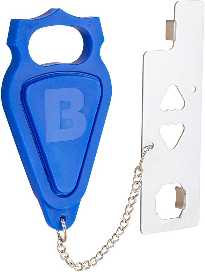 BRINKS – Portable Security Door Locks for Home, Dorm Room, Apartment, Hotel Safety, Short-Term Rentals, Security Door Latch - Privacy Latch, Easy Install (1 Pack)