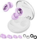 Ear Plugs for Sleeping Noise Cancelling, 45dB Reusable Earplugs for Noise Reduction, Hearing Protection Ear Plugs with 8 Ear Tips, Soft Silicone Earplugs for Sleep, Concerts, Snoring, Study (Purple)