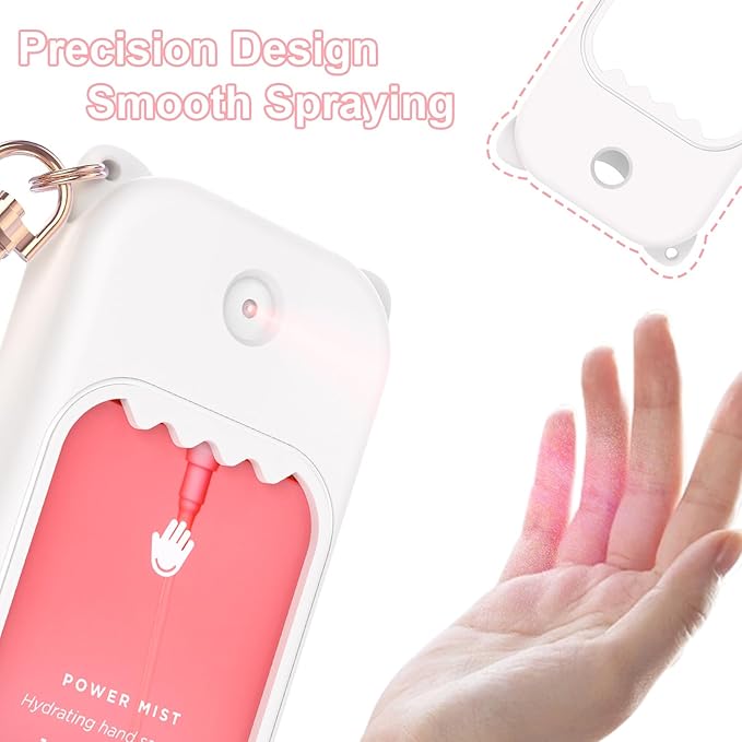 Hand Sanitizer Spray Case for Touchland Silicone Touchland Case Keychain Cute Hand Sanitizer Holder Keychain Compatible with Touch land Power Mist Gentle/Glow Mist