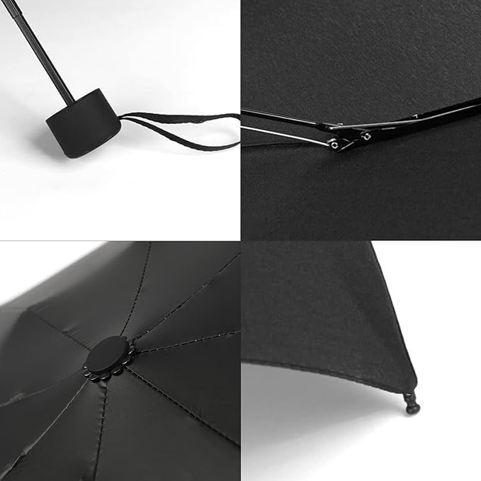 GAOYAING Small Mini Umbrella with Case Light Compact Design Perfect for Travel Lightweight Portable Parasol Outdoor Sun&Rain Umbrellas 34 Inches
