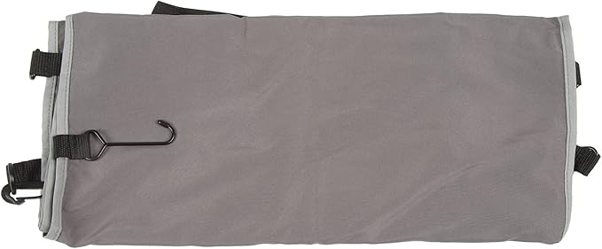 Ergonomic Airplane Footrest Hammock Cover Adjustable Travel Footrest for Improved Sitting Position on Planes Buses and Outdoor Seating (Grey)