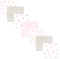 Hudson Baby Unisex Baby Cotton Flannel Receiving Blankets Bundle, Pink Honey Bunny, One Size