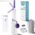 Portable Bidet for Travel with 260ML Bottle, Rechargeable Electric Bidet Bottle for Women Men Baby Cleaning, Waterproof High Pressure Sprayer for Personal Hygiene (White & Purple)